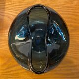 Vase en verre couleur bleue