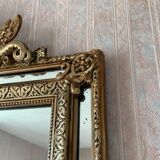 Golden antique mirror with dragon parclose, 119x75 cm