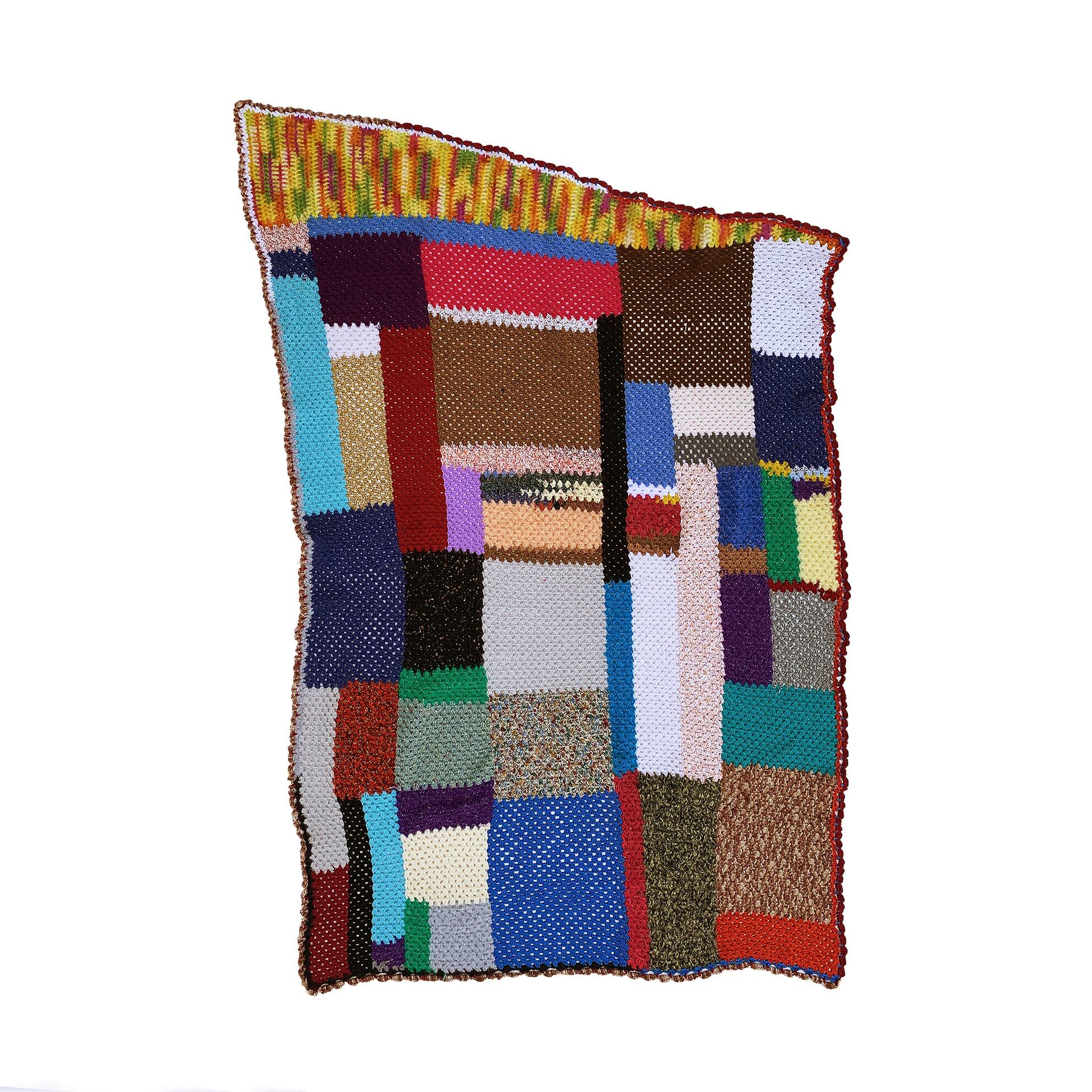 Handmade Crochet Patchwork Throw Blanket Bedspread