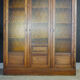 Art deco bookcase with stained glass windows - 1930s