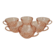 6 Large Rosaline cups by Luminarc