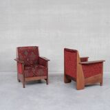 Pair of dutch art deco armchairs