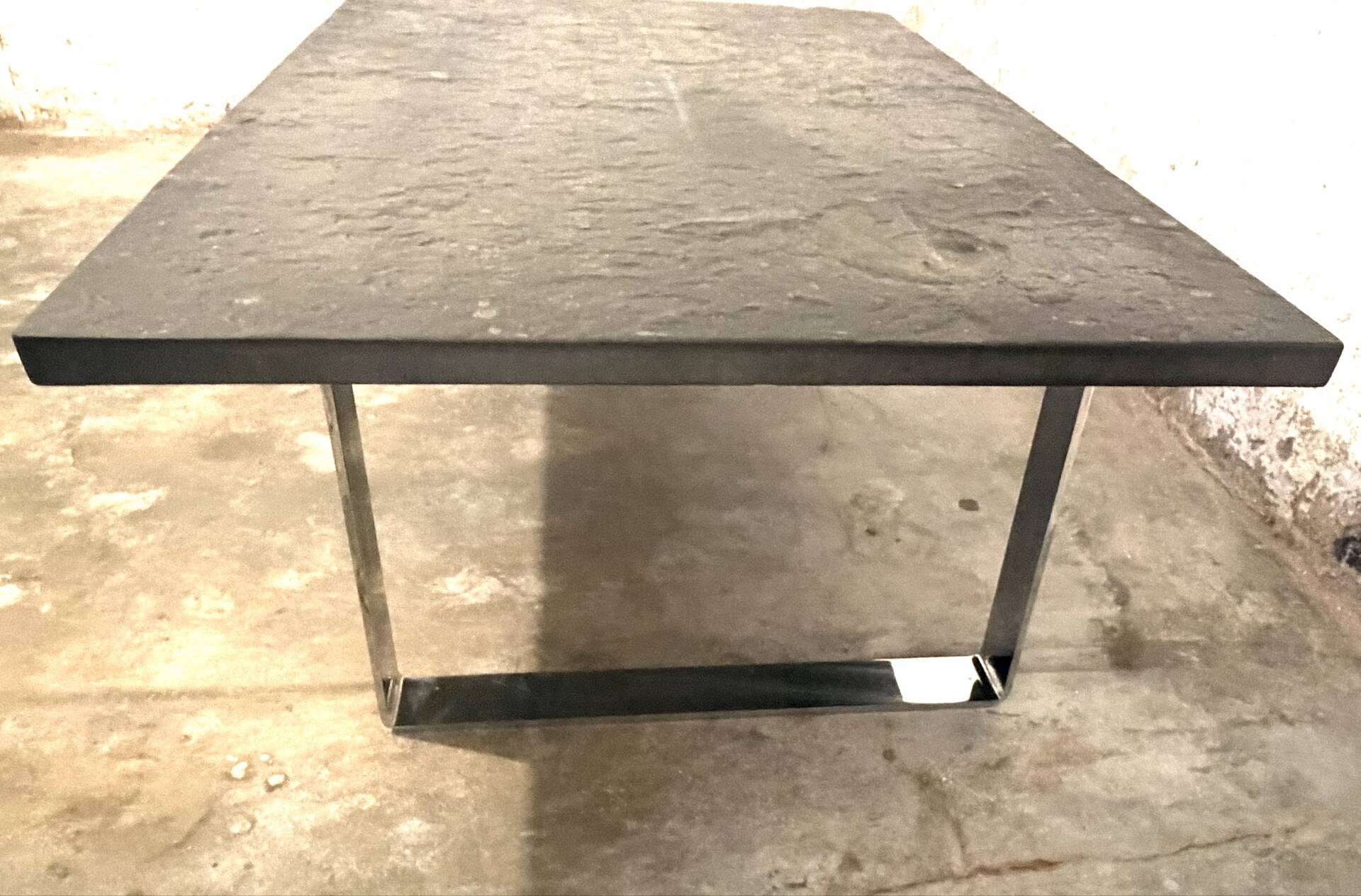 Oil shale natural stone coffee table by Studio Draenert