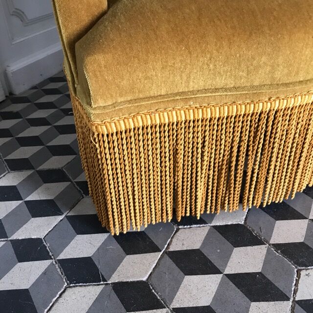 Armchair yellow ochre Toad