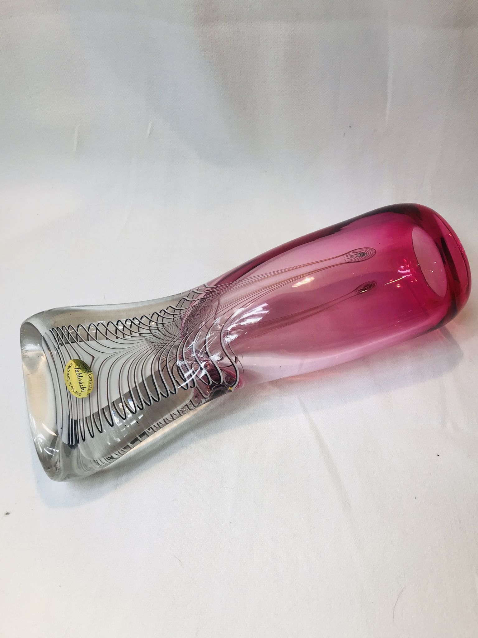 Crystal vase, design Adam Jabłoński Art Glass