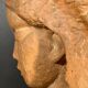 Art Deco Expressionist Sculpture "Nude Female Bust" unique piece 1940