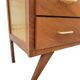 Vintage chest of drawers from the 70s with compass feet