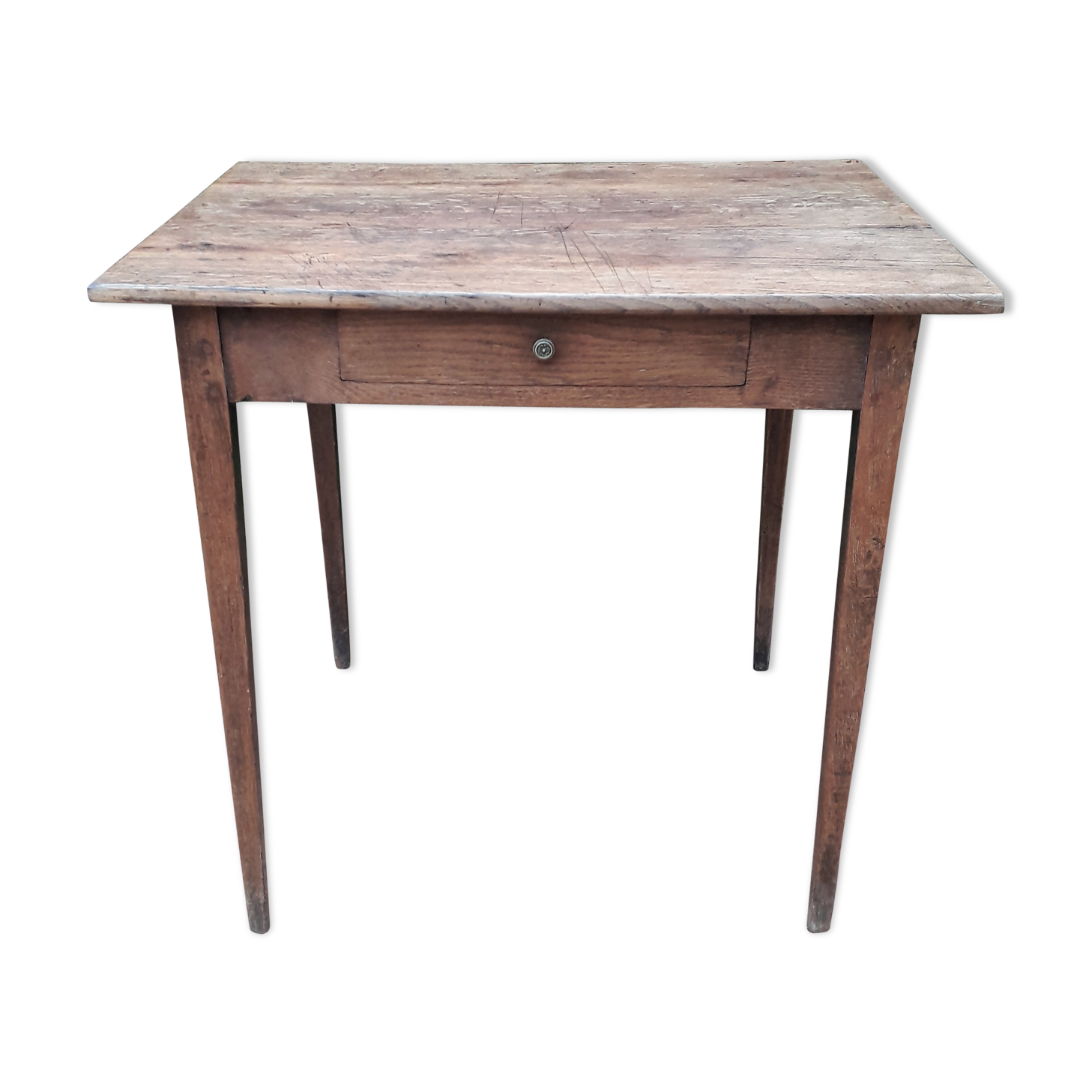 Old end table in oak
