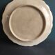 Vintage French round serving plate faience de Rouen, representing a horn of plenty