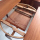 Vintage round dining table 1960s teak Lübke