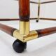 Bamboo and brass coffee table with glass top, 1960s.