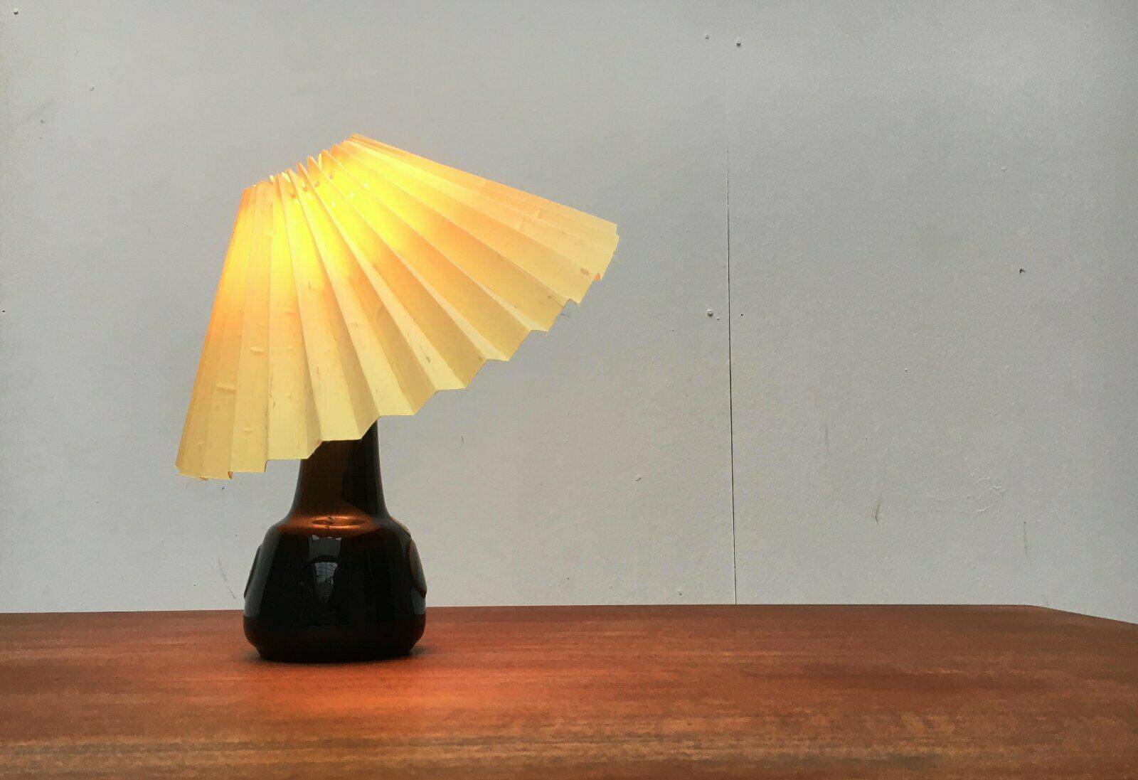 Mid-century Danish ceramic table lamp by Søholm.