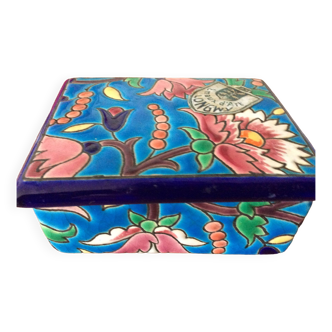 Small Longwy enamel box