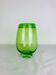 Vase verre bullé vert, vintage