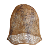 Braided raffia lampshade - Vintage authentic 70s