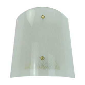 Mid century sconce acrylic and brass 1960s 1970s lucite wall lamp