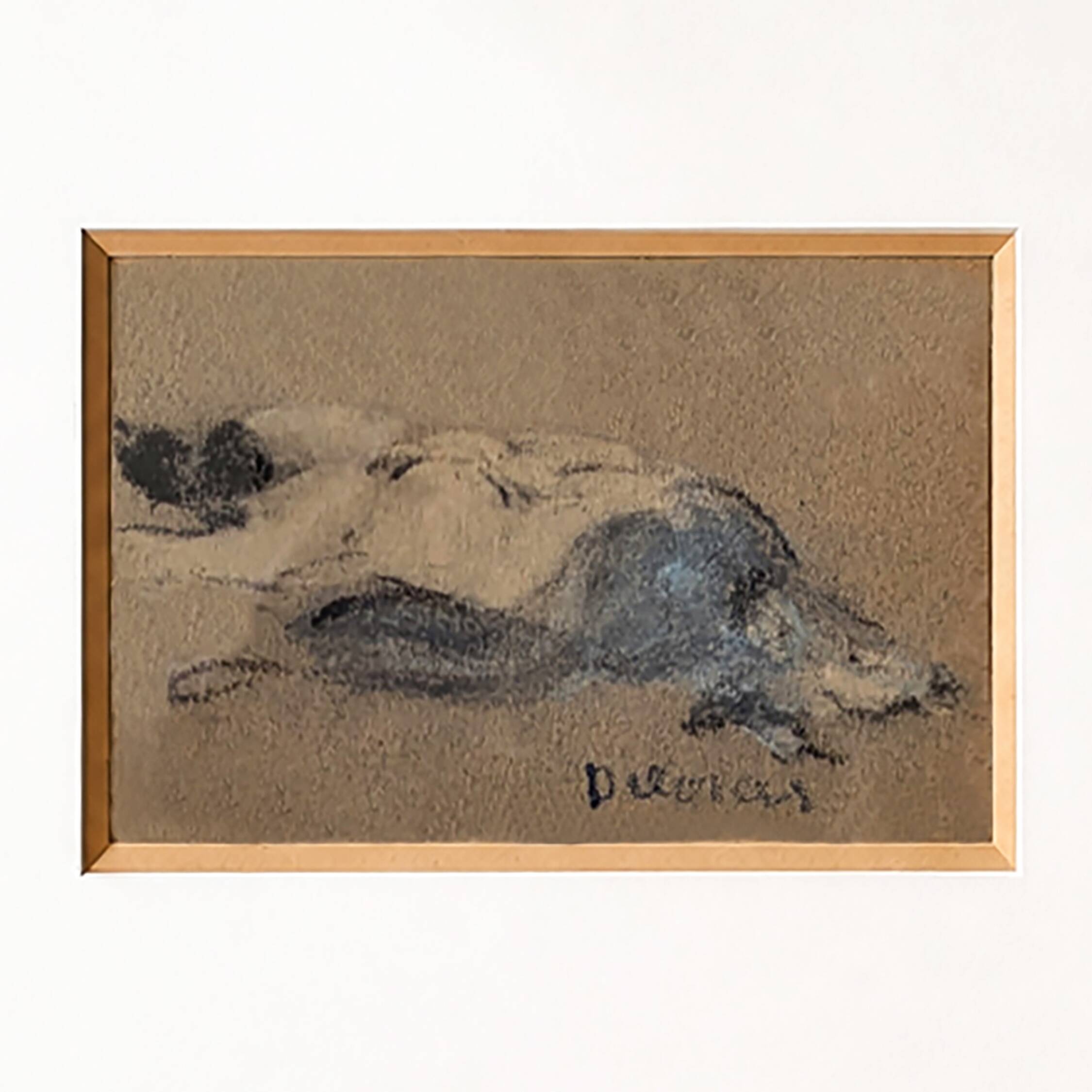 Henriette Deloras (1901-1941) – signed pastel – framed female nude