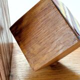 Mid-Century pair of wooden and enamel bookends, 1960s