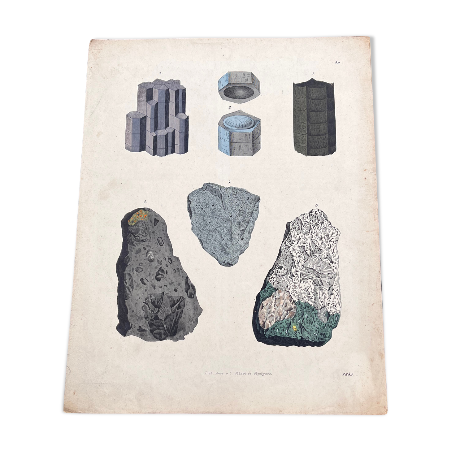 Mineral poster (lithograph)