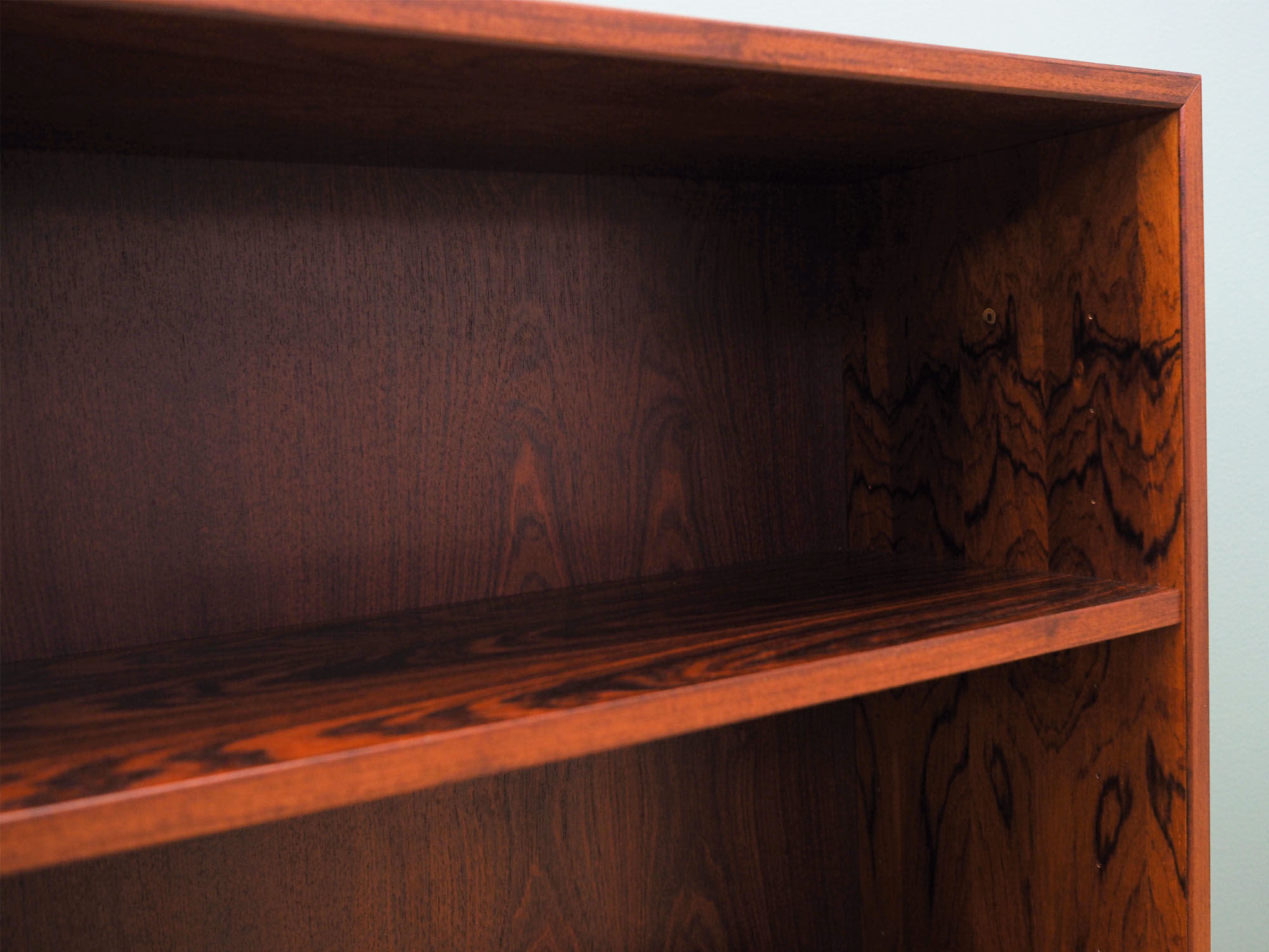 Rosewood bookcase, Danish design, 1970s, manufactured by Hjørnebo