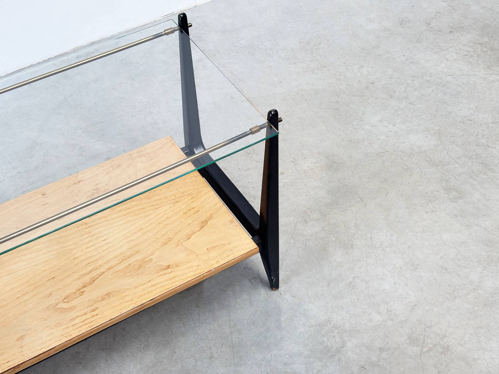 Italian glass coffee table