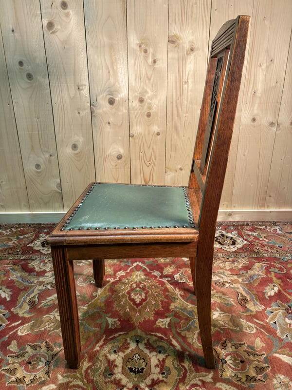 Set of 6 art deco chairs