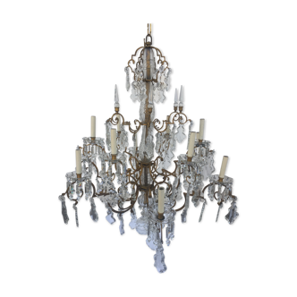 Regency cut crystal chandelier