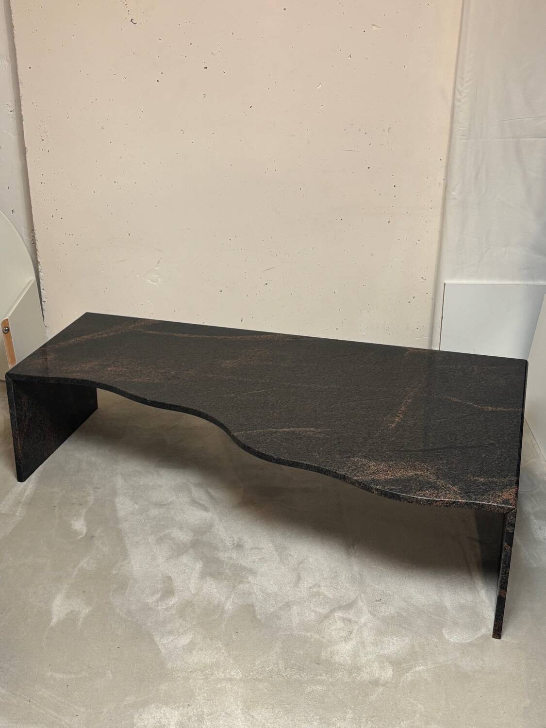 Freeform granite coffee table 1970