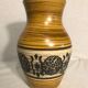 Old Vase ceramic Brown Beige + 70s Vintage patterns