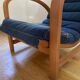 Fauteuil Jindrich Halabala en bois et canne, années 1930