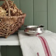 Small antique silver-plated metal ashtray English E.P.N.S.