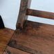 Fauteuil coffre bois rustique