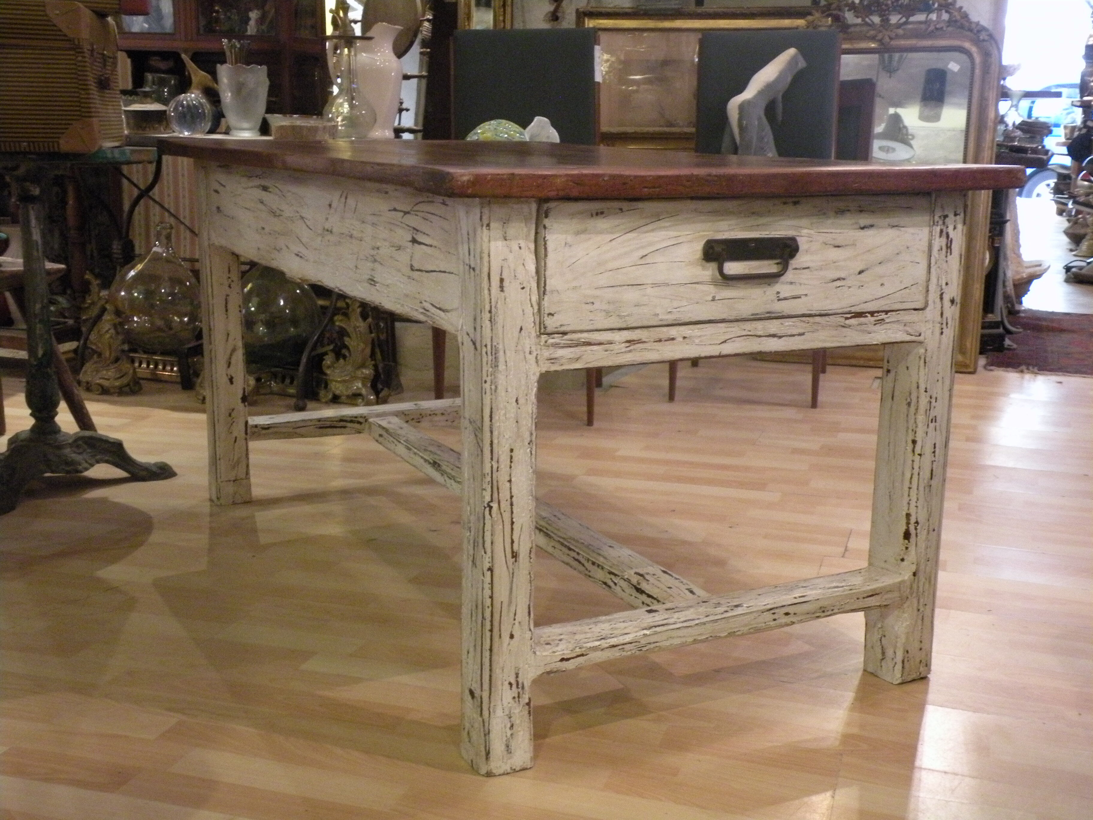 Farm table XIXth, in cherry