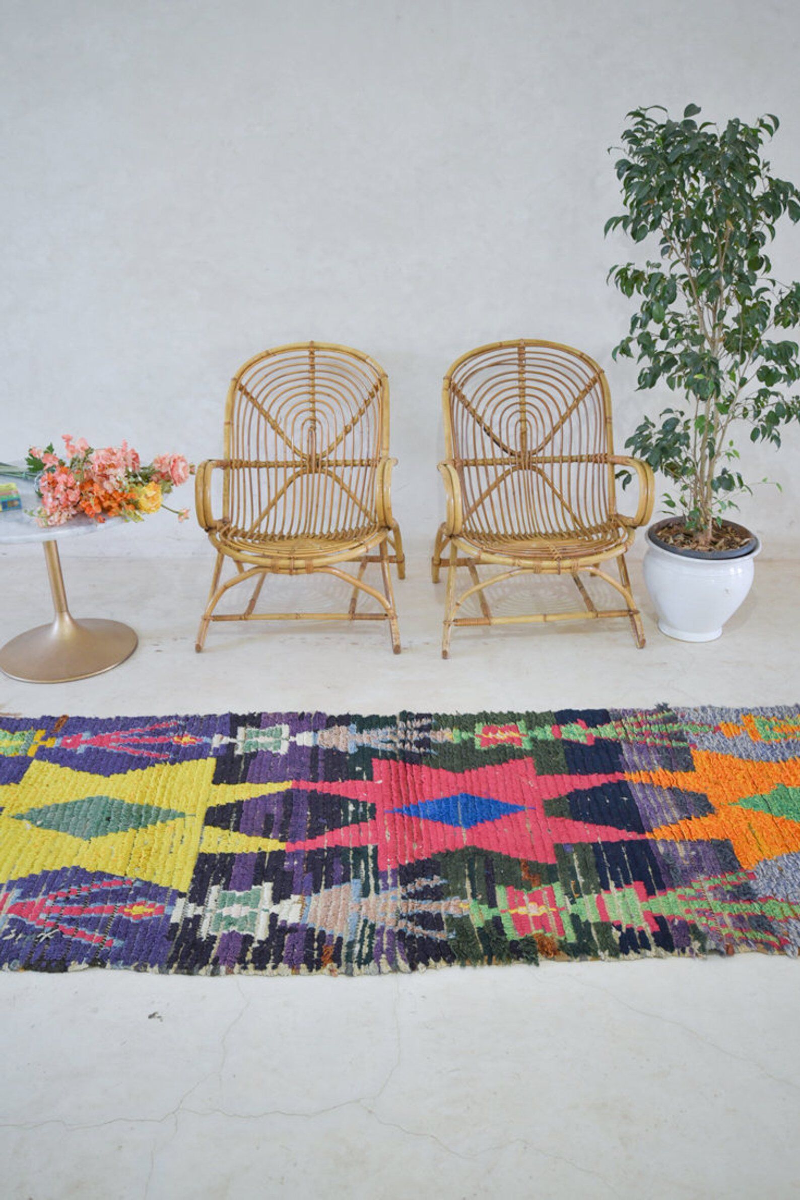 Tapis boucherouite 64x214cm