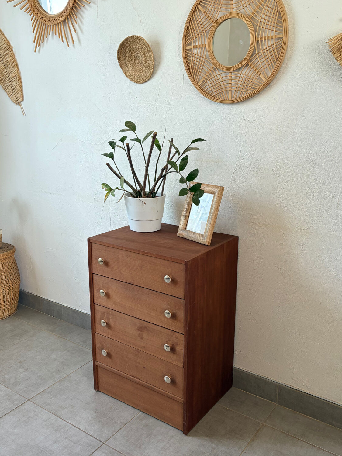 Vintage 1960s chest of drawers / chiffonnier