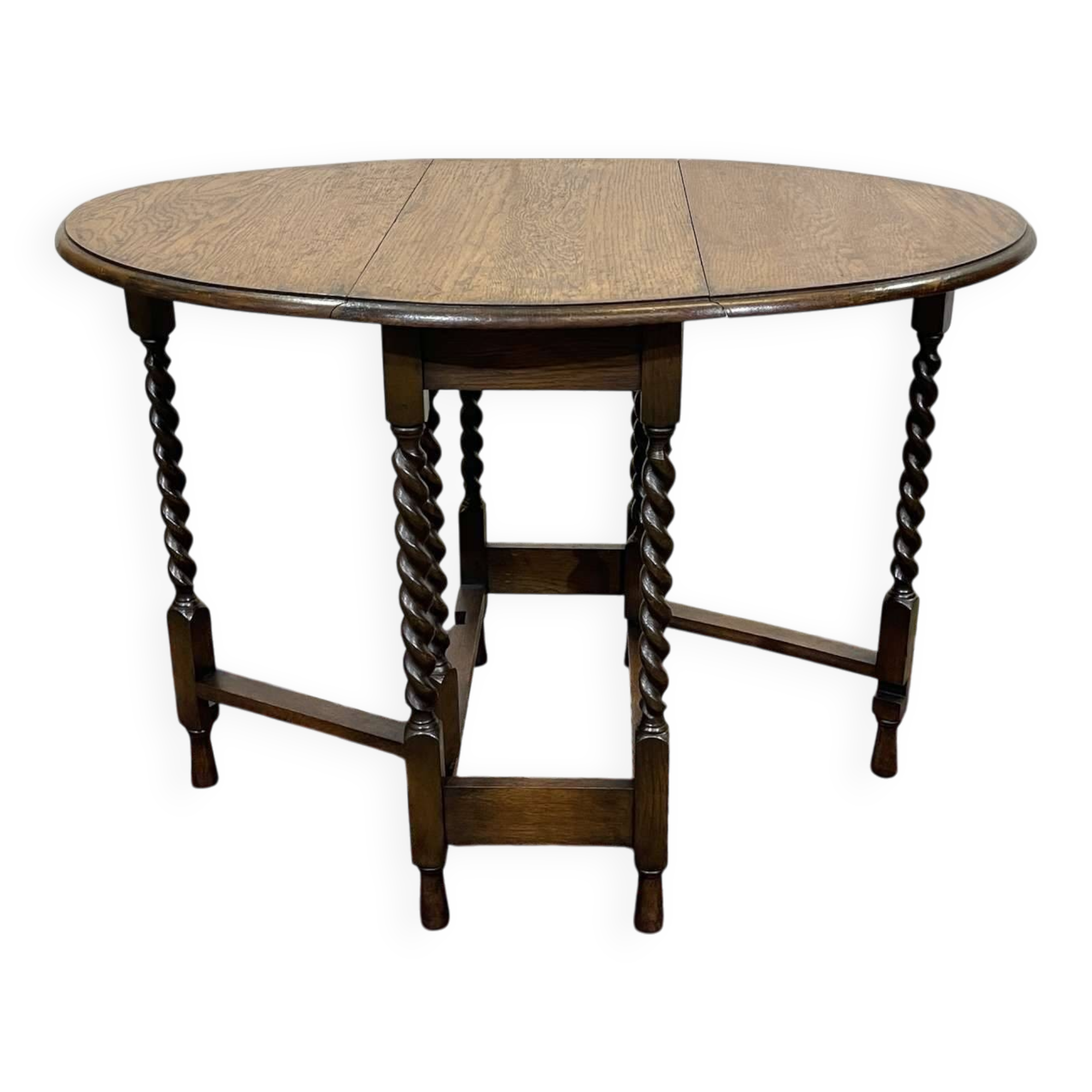 English folding oak table from the early 20th century GATELEG