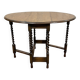 Table pliante anglaise en chêne début XXème GATELEG