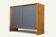 Vintage wooden sideboard with sliding doors – 1960s