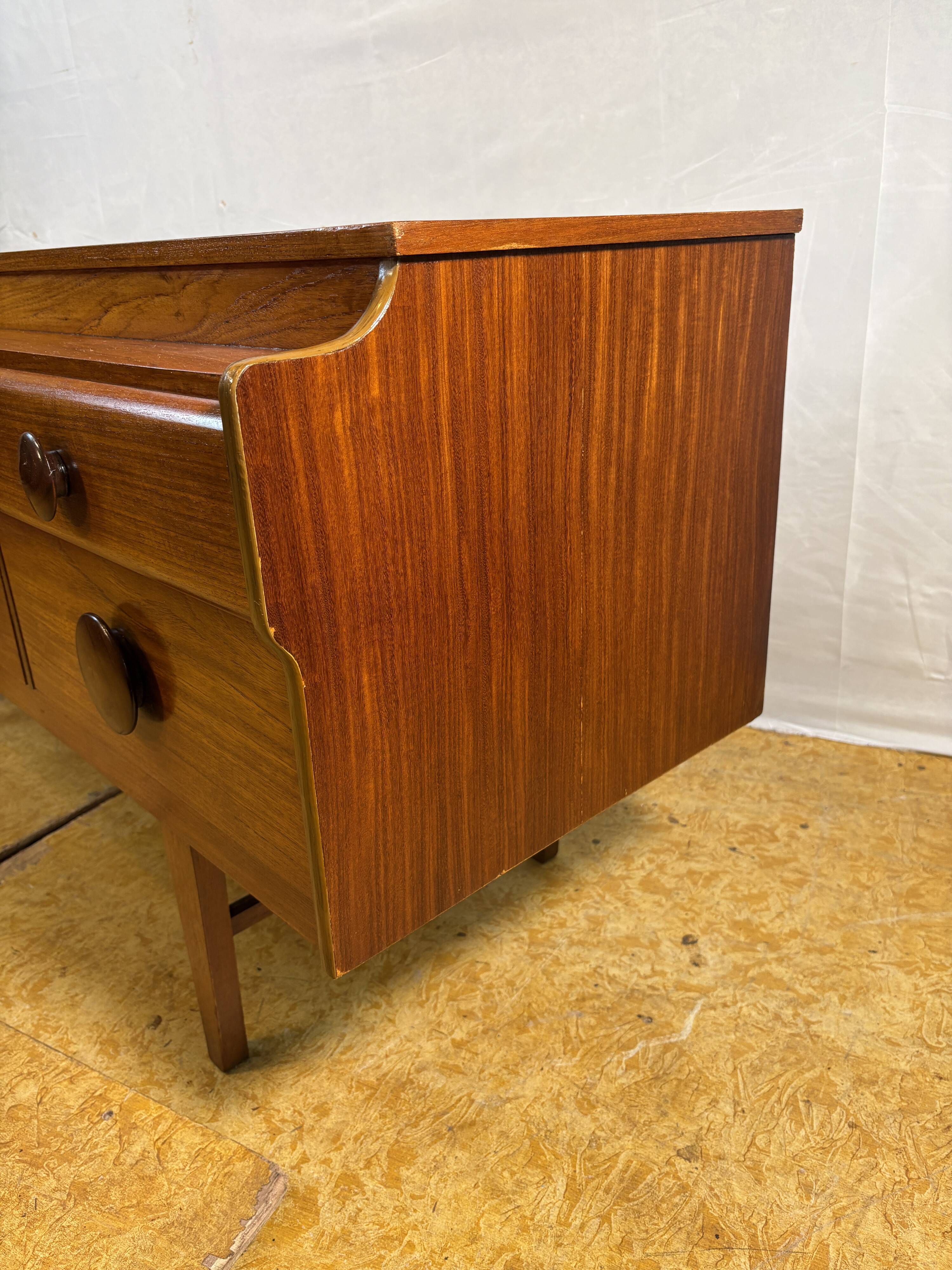 Mid Century Retro Teak Sideboard by Beautility Circa 1960 Danish Design Sca