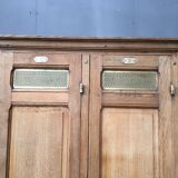 Former wardrobe of the Bank of France in light oak, 2 doors, years 30