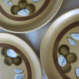 8 Sarreguemines stoneware dessert plates, Chamonix model, very good condition