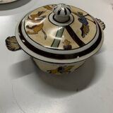 Ceramic plate and tureen