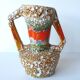 Vase amphore forme libre fat lava Vallauris