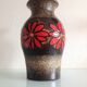 Fat Lava style red flower vase by Scheurich Keramik vintage 60s-70s