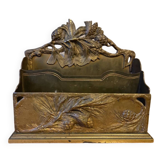 Bronze mail holder signed A.Marionnet