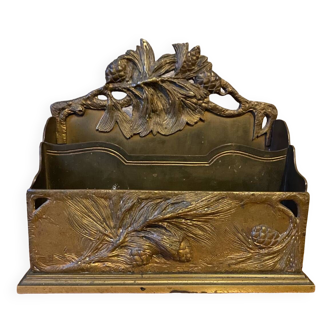 Porte courrier en bronze signé A.Marionnet