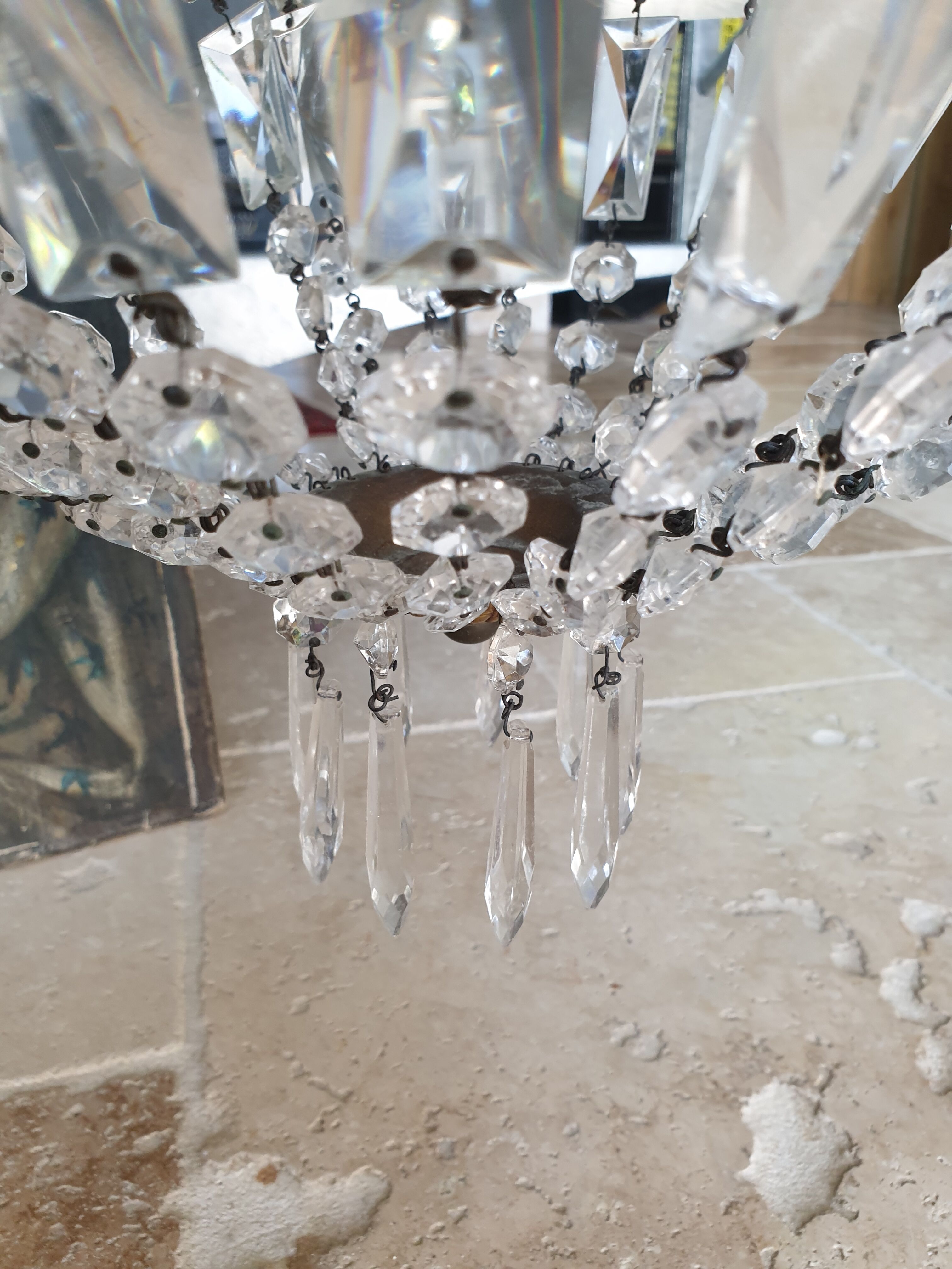 Hot air balloon chandelier