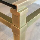 Modernist brass coffee table