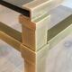 Table basse moderniste en laiton