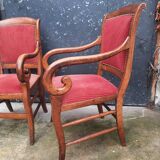 Pair of armchairs with cross XIXth